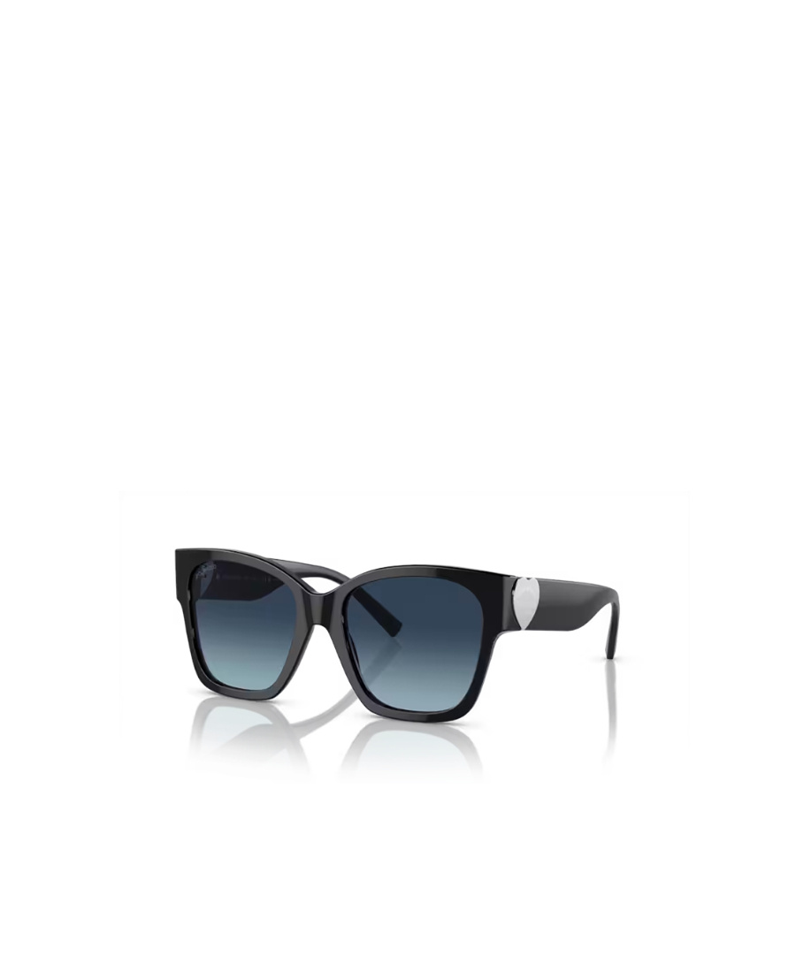 Tiffany & Co 54mm Gradient Polarized Square Sunglasses In Black