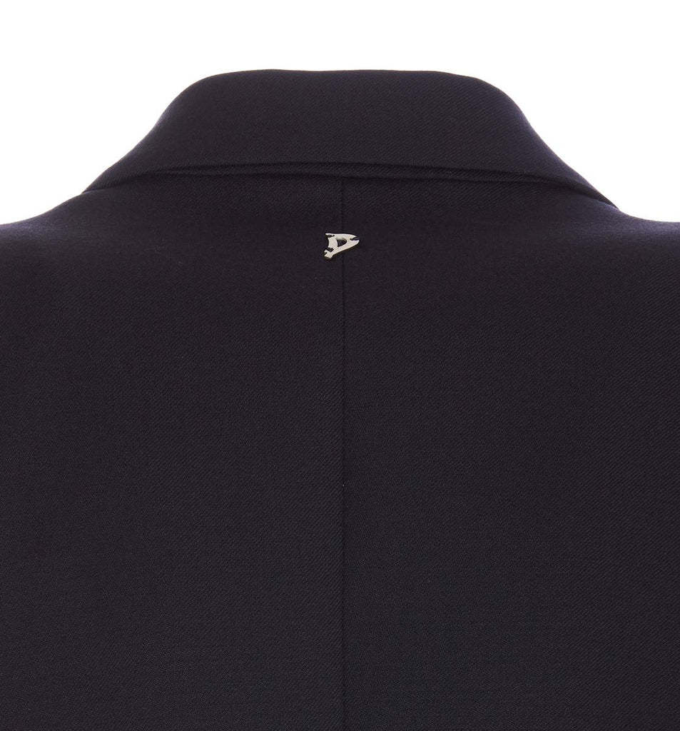 Dondup Double Breasted Jacket In Black