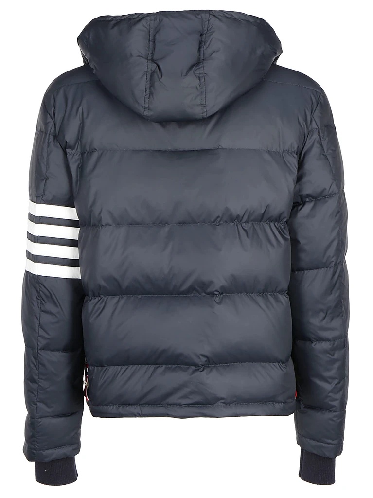 Thom Browne Navy Down Jacket In Blue