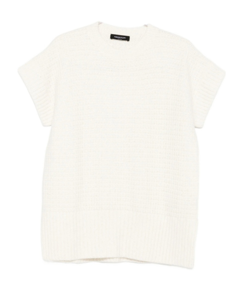 Fabiana Filippi Waffle-knit Top In White