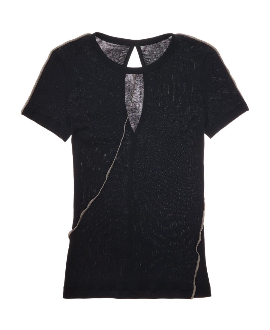 Helmut Lang Twist Cotton T-shirt In Black