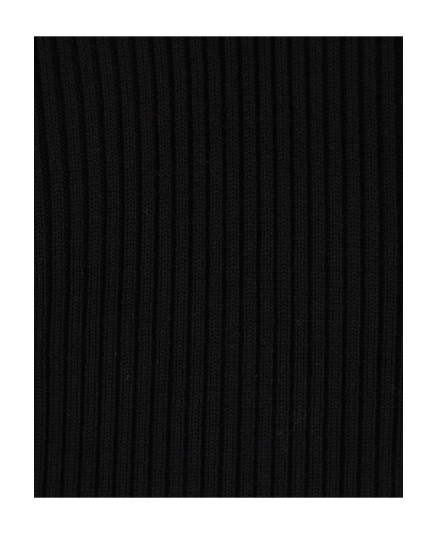 Alexander Mcqueen Cutout Ribbed Wool-blend Sweater In Black
