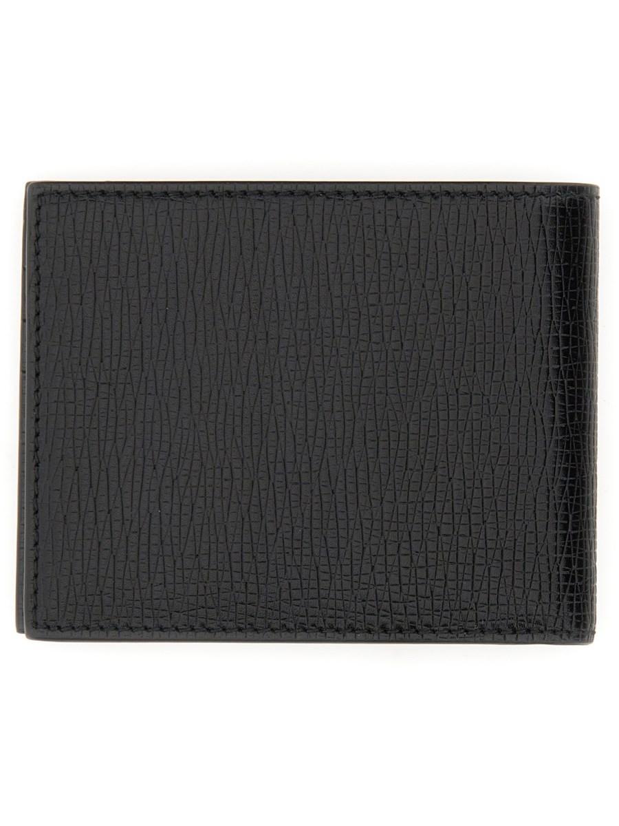 Ferragamo Salvatore Logo Plaque Bi-fold Wallet In Black