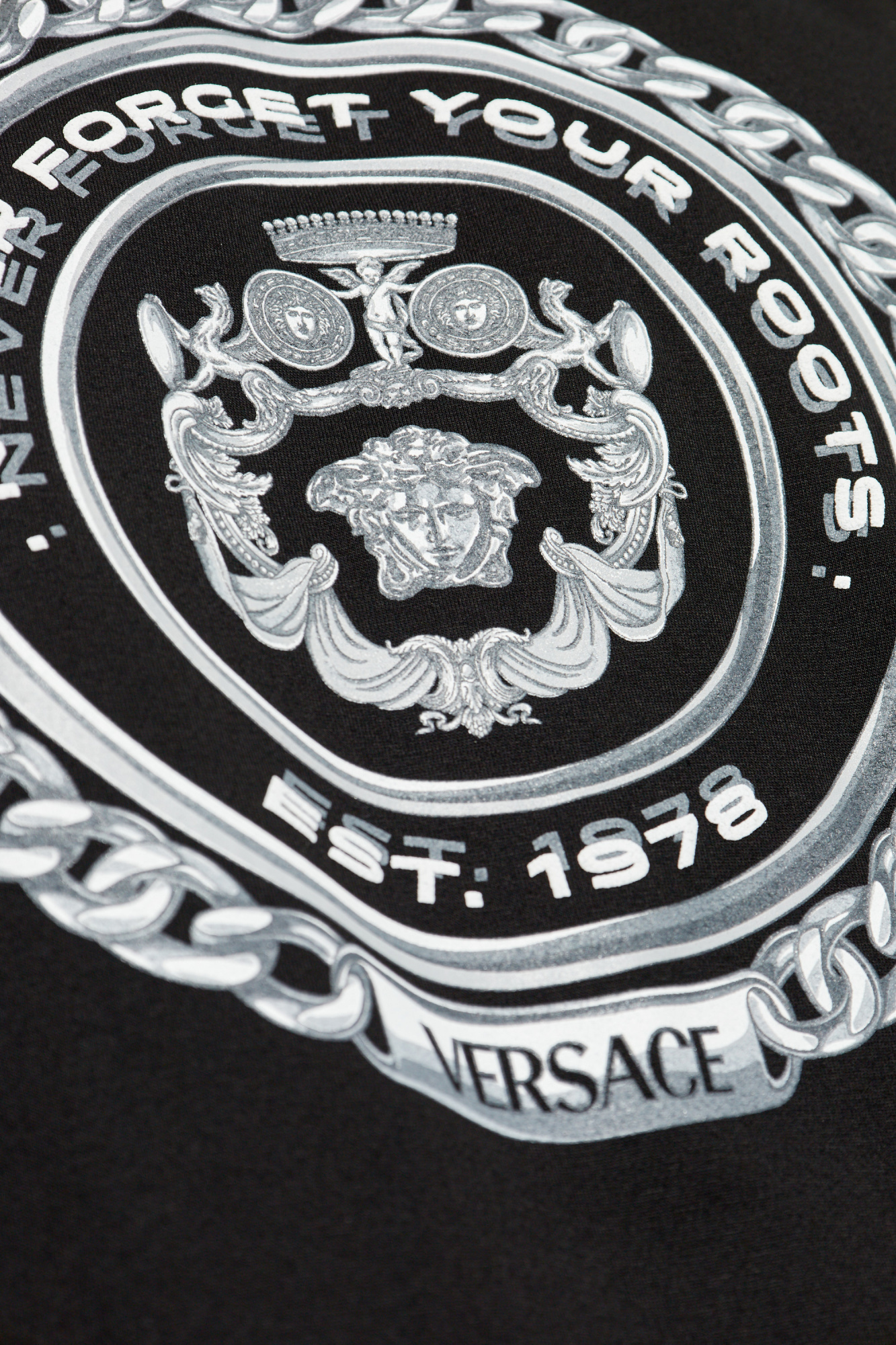 Versace Short-sleeved T-shirt In Black