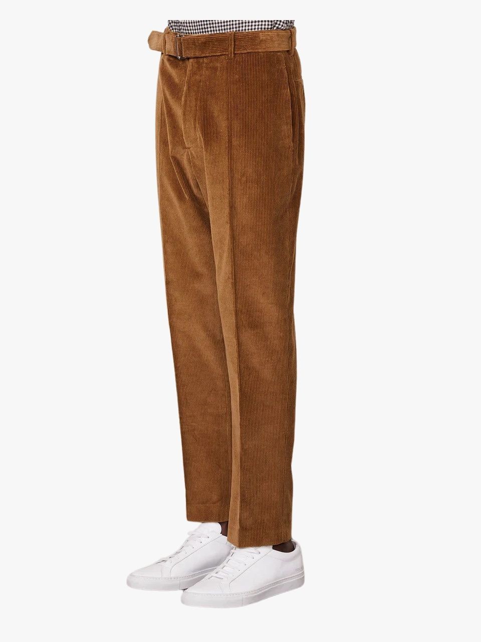 Shop Officine Generale Belt-loop Casual Pants In Brown