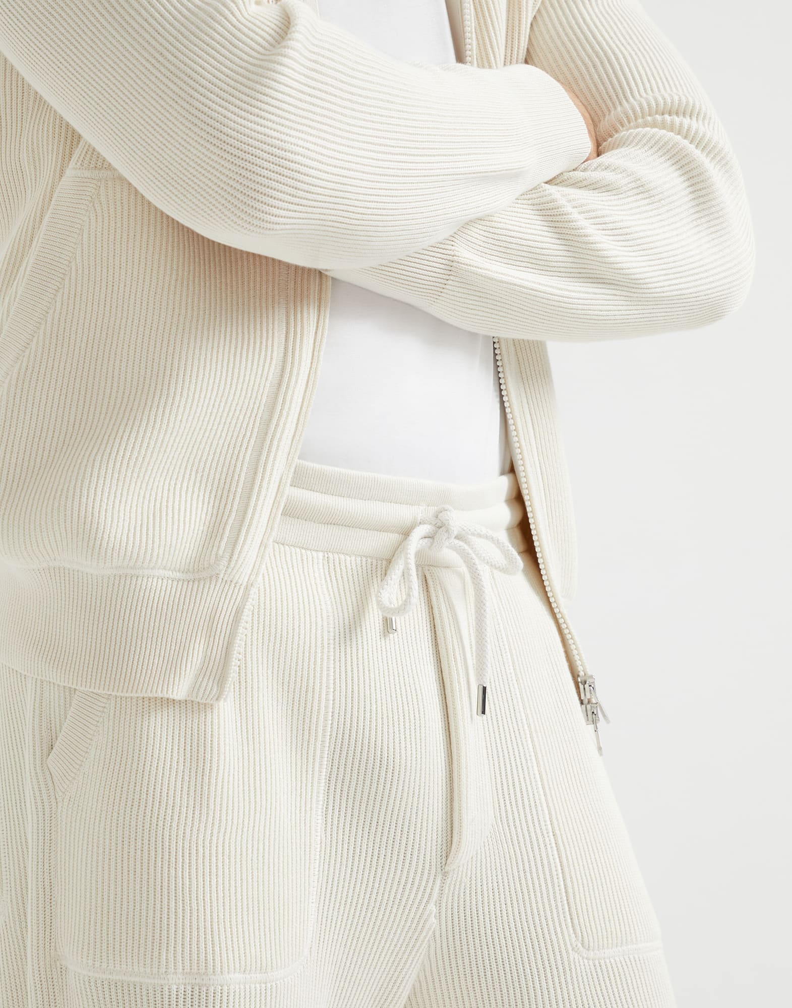 BRUNELLO CUCINELLI COTTON TRACK PANTS