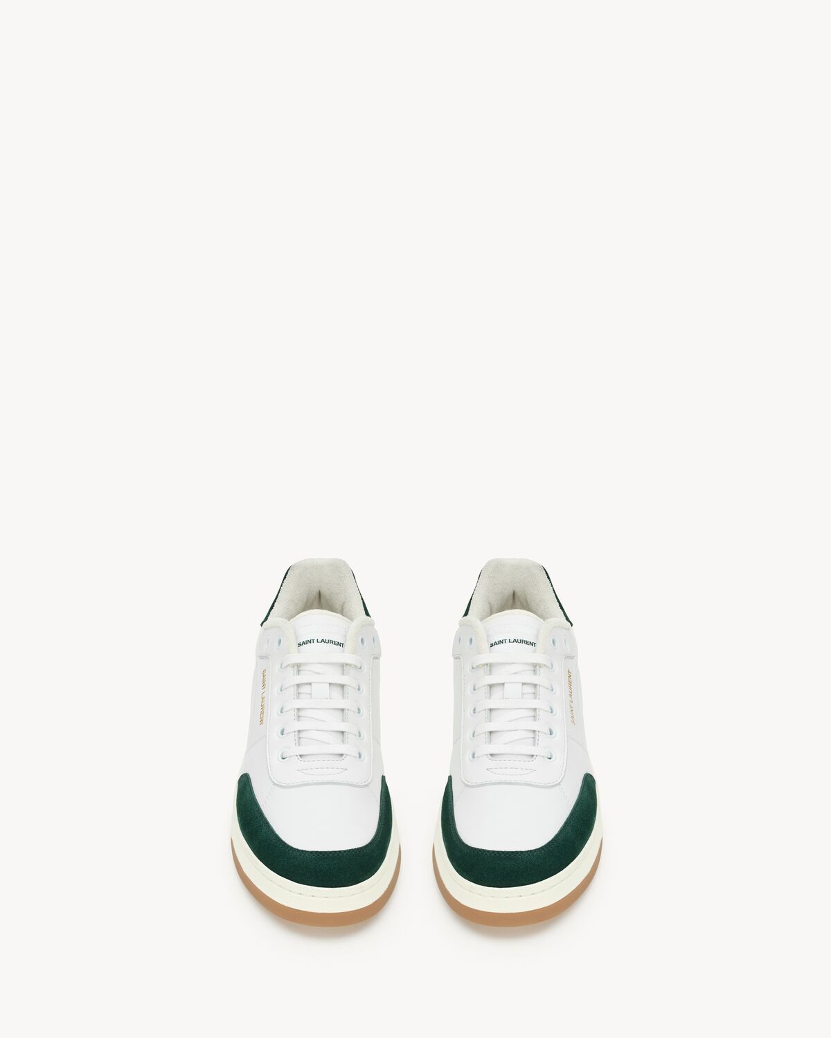 Saint Laurent Sl61 Sneakers In Smooth Leather In White