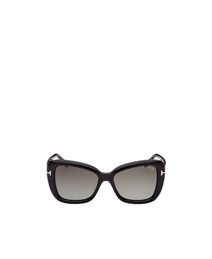 Tom Ford Logo-detail Butterfly-frame Sunglasses In Gray