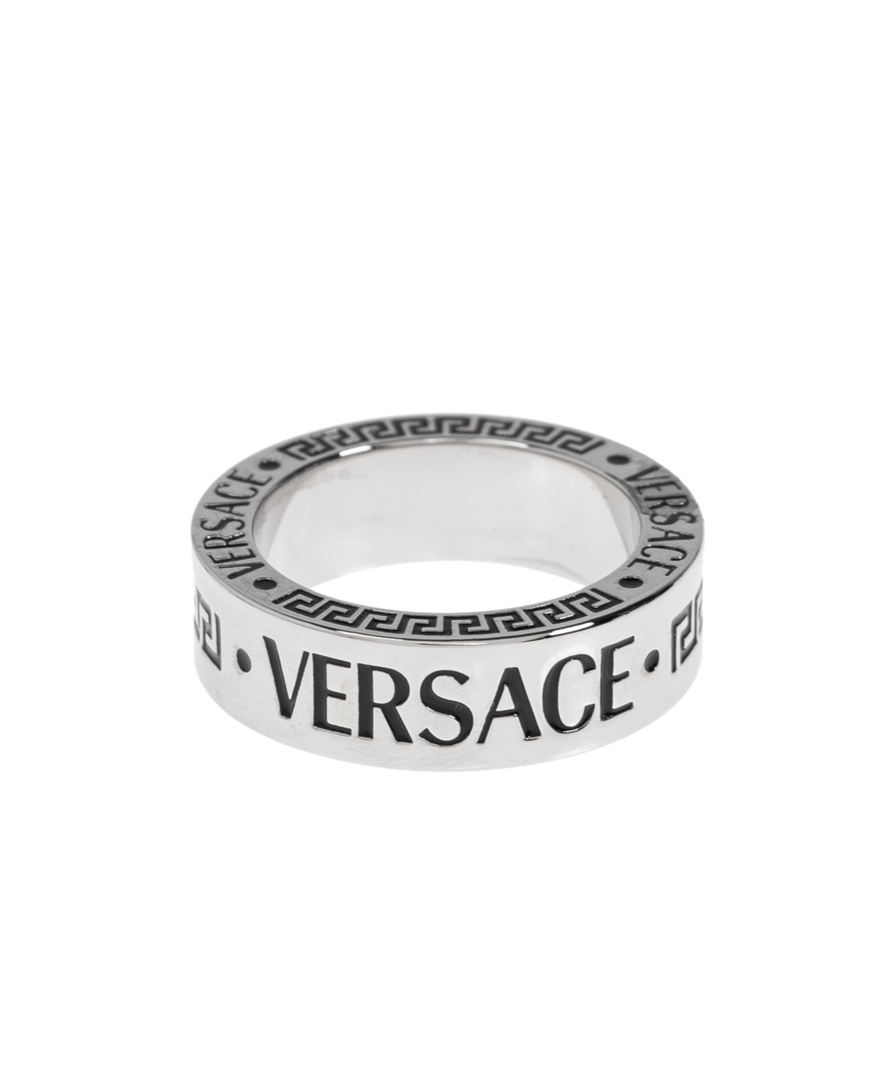 Versace Logo-engraved Ring