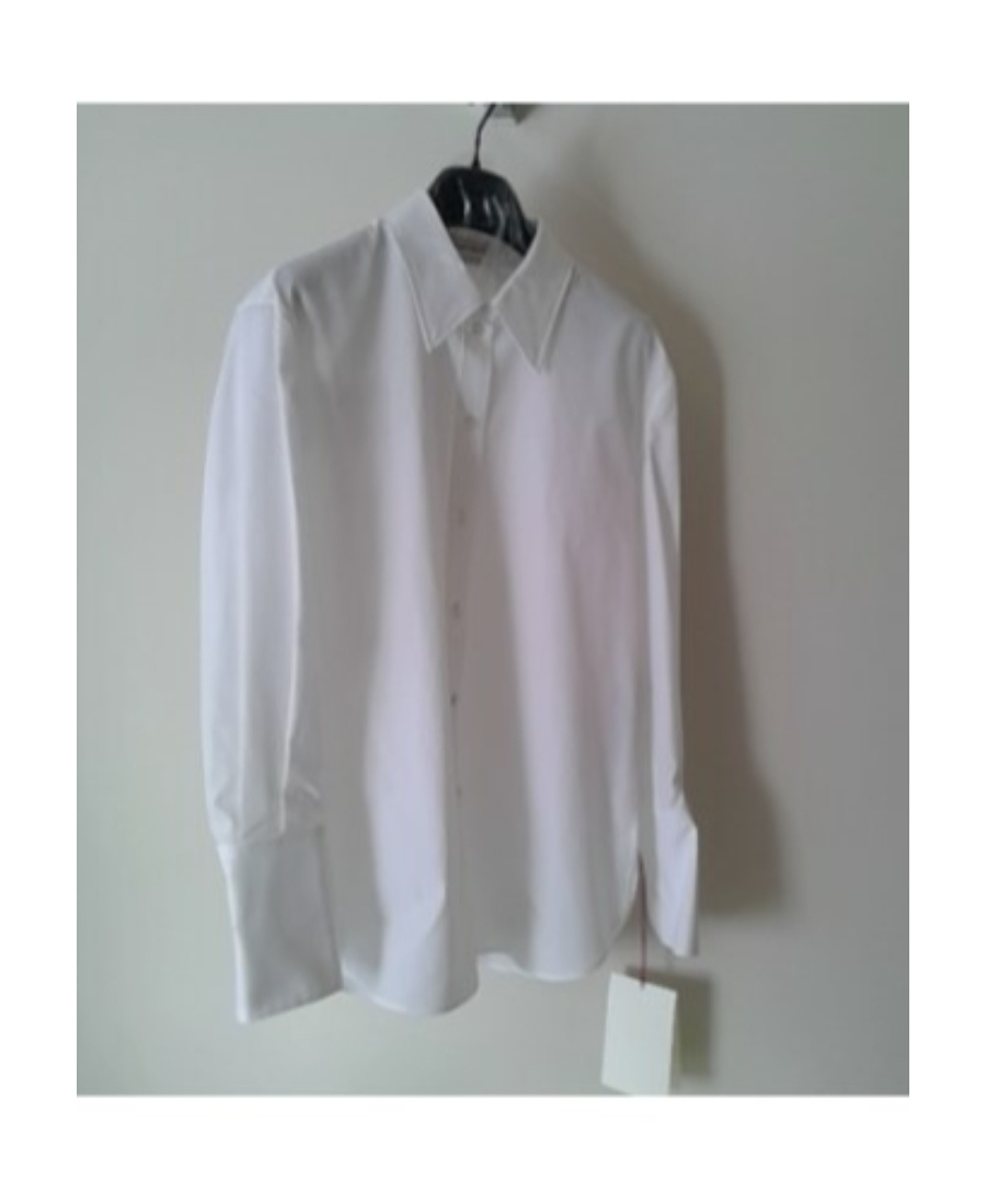 Alexander Mcqueen Poplin Cotton Shirt In Gray