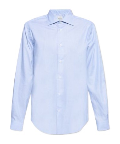 Shop Paul Smith Long-sleeve Cotton Shirt In Blue