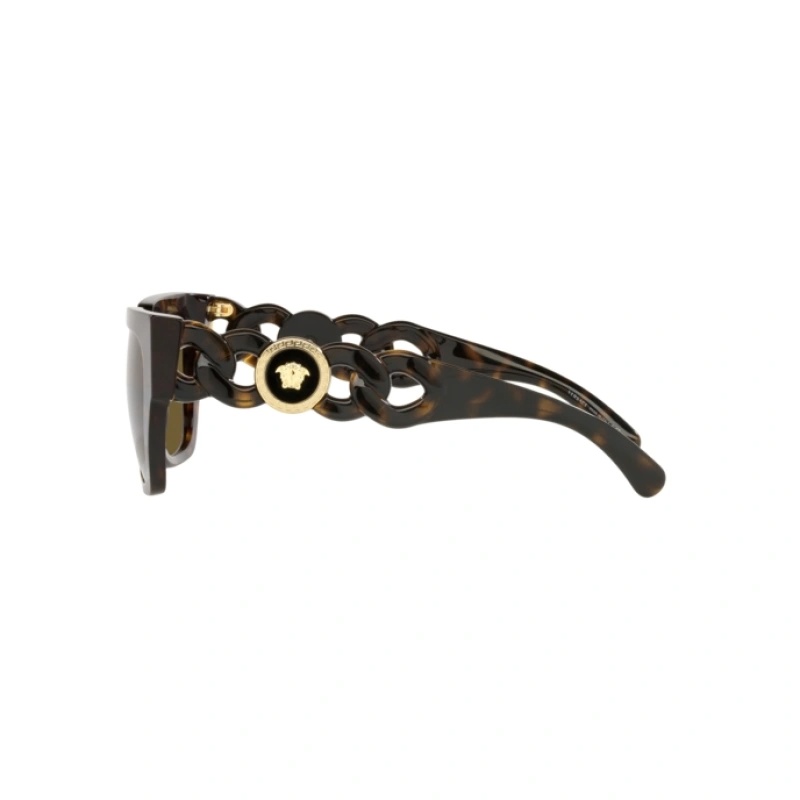 Versace Sculpted Square Sunglasses In Green
