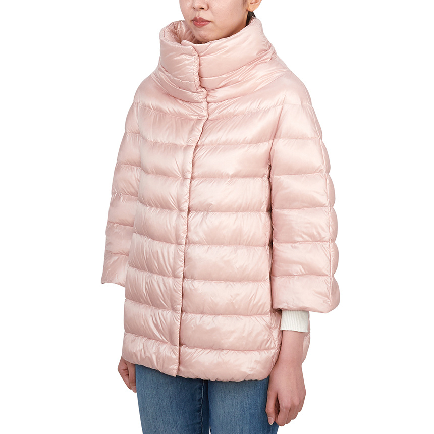 Herno Long-sleeved Down Jacket In Nude