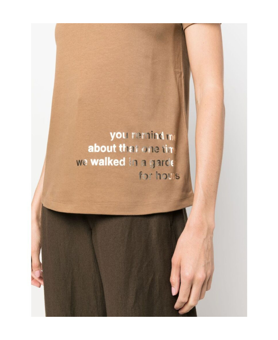 Max Mara Short-sleeved T-shirt In Nude