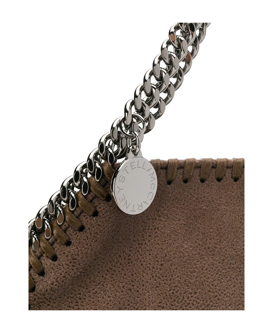 Stella Mccartney Falabella Tiny Tote Bag In Brown