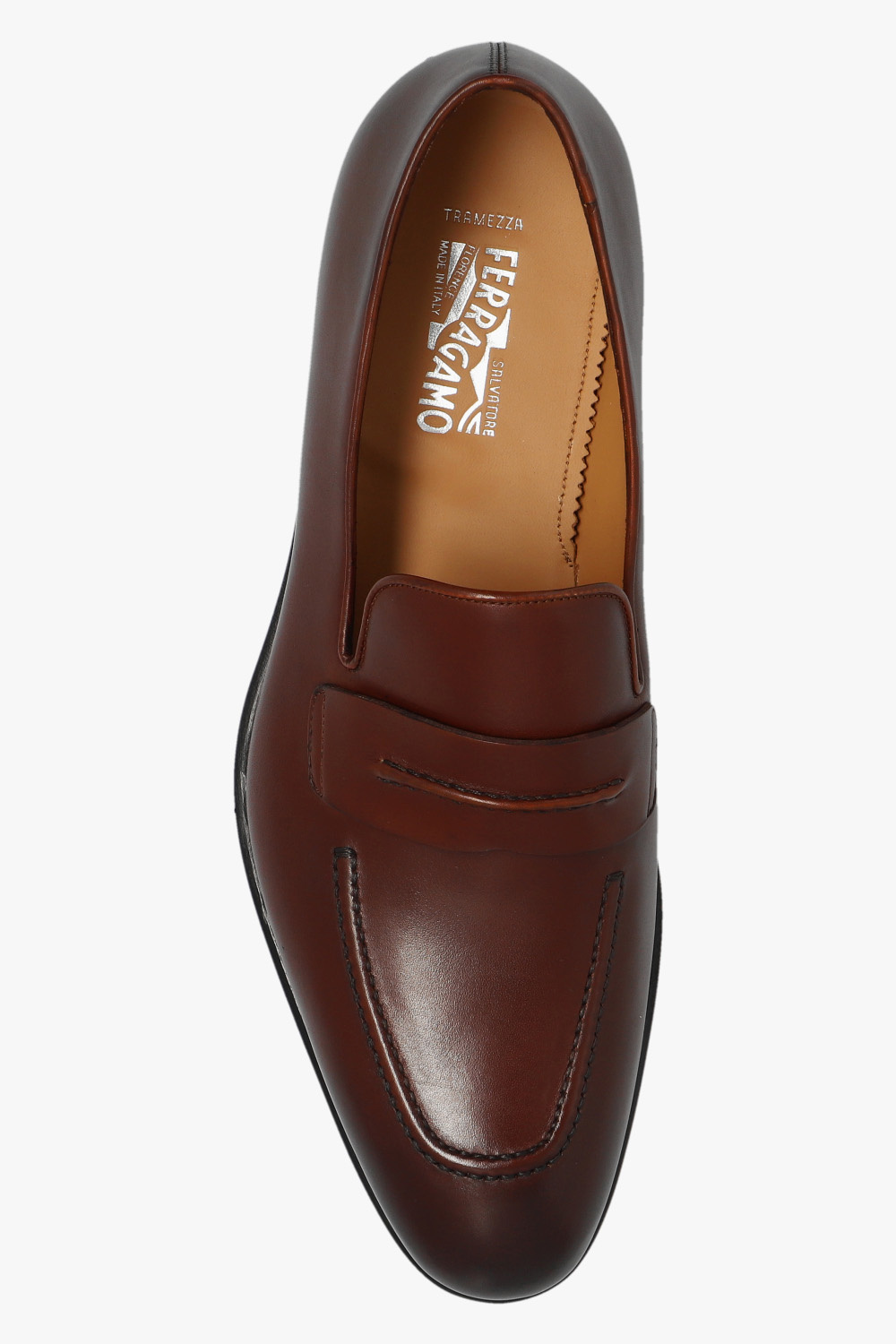 Ferragamo Round-headed Love Shoes In Black