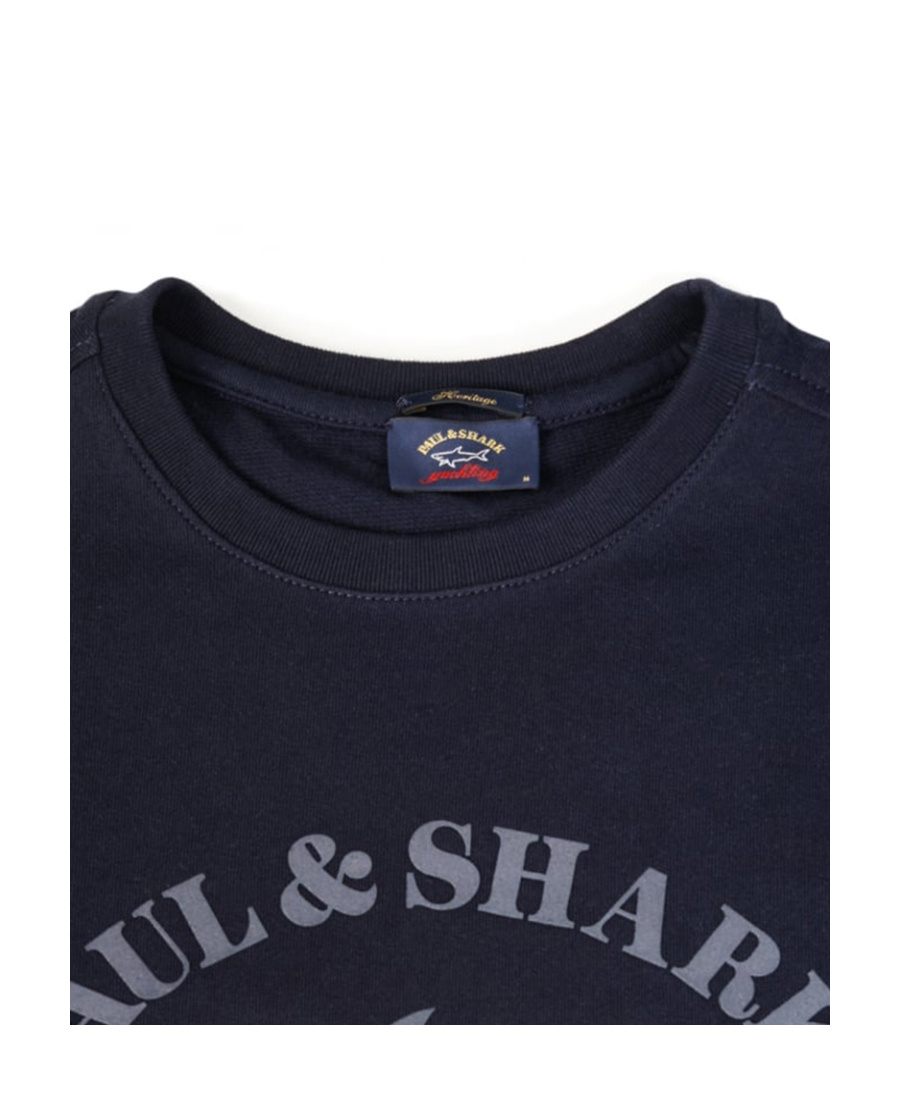 Shop Paul & Shark Logo Pattern Sweater In Blue