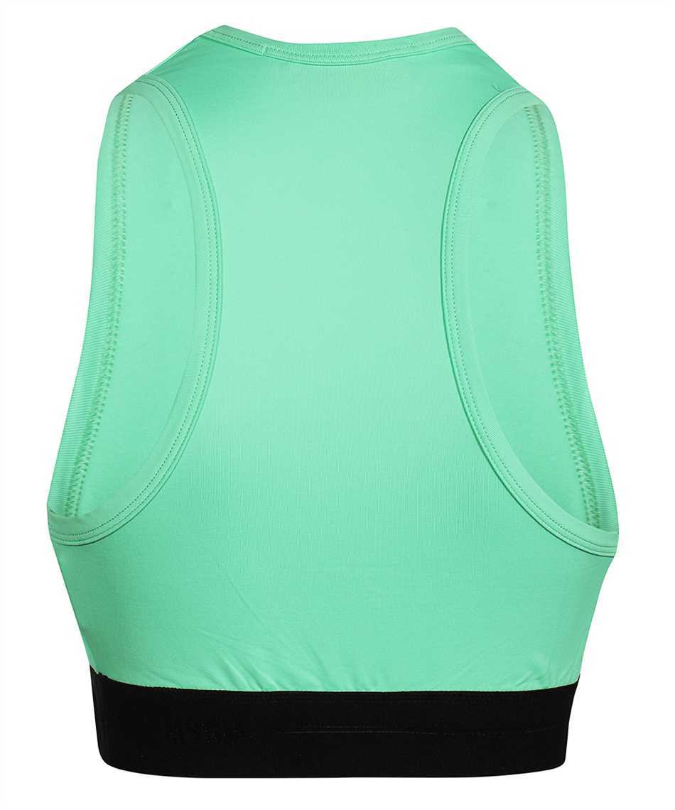 Msgm Logo Sporty Tank-top In Green