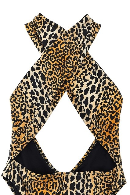 Reina Olga Italian Stallion Swimsuit In Animal Print