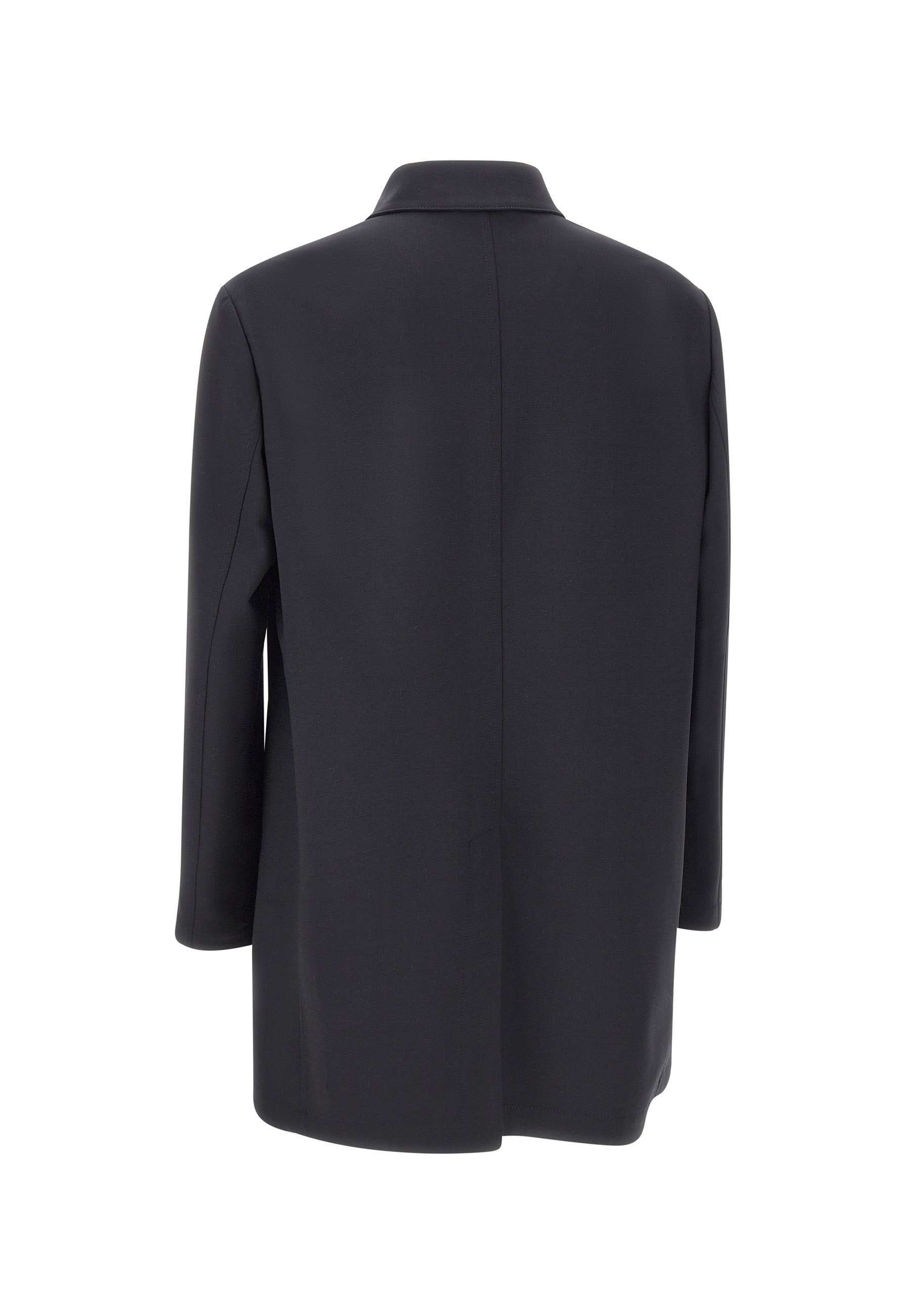 Corneliani Single-breasted Coat In Black