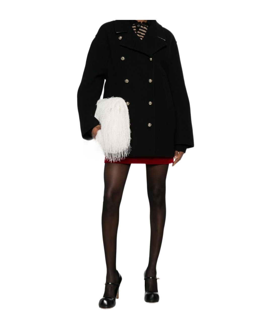 N°21 N21  Double-breasted Coat In Black