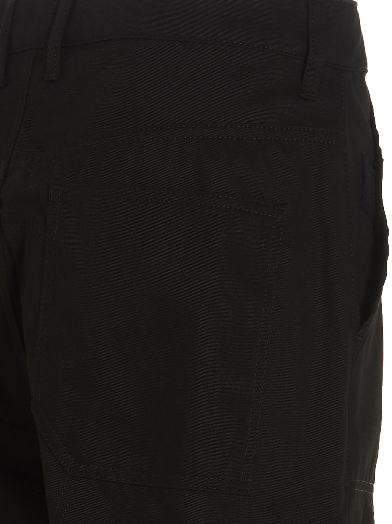 44 Label Group Logo-embroidered Straight-leg Trousers In Black