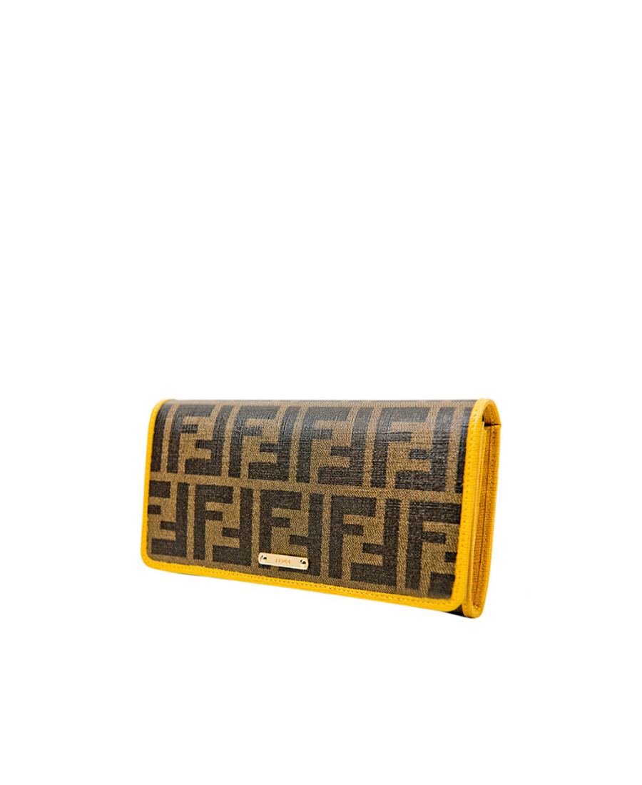 Fendi Long Wallet With Letters In Green