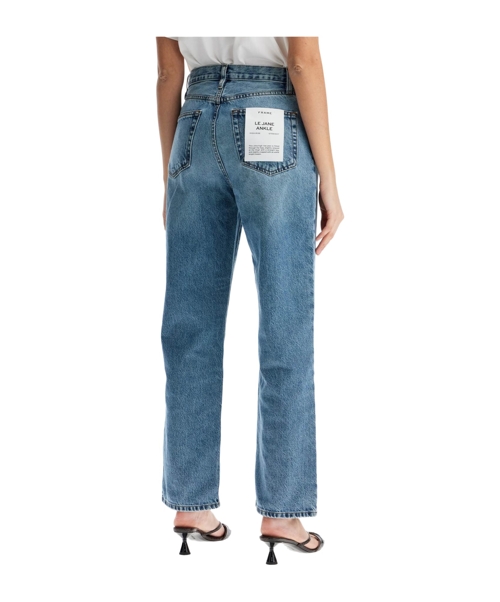 Frame Belt-loop Jeans In Blue