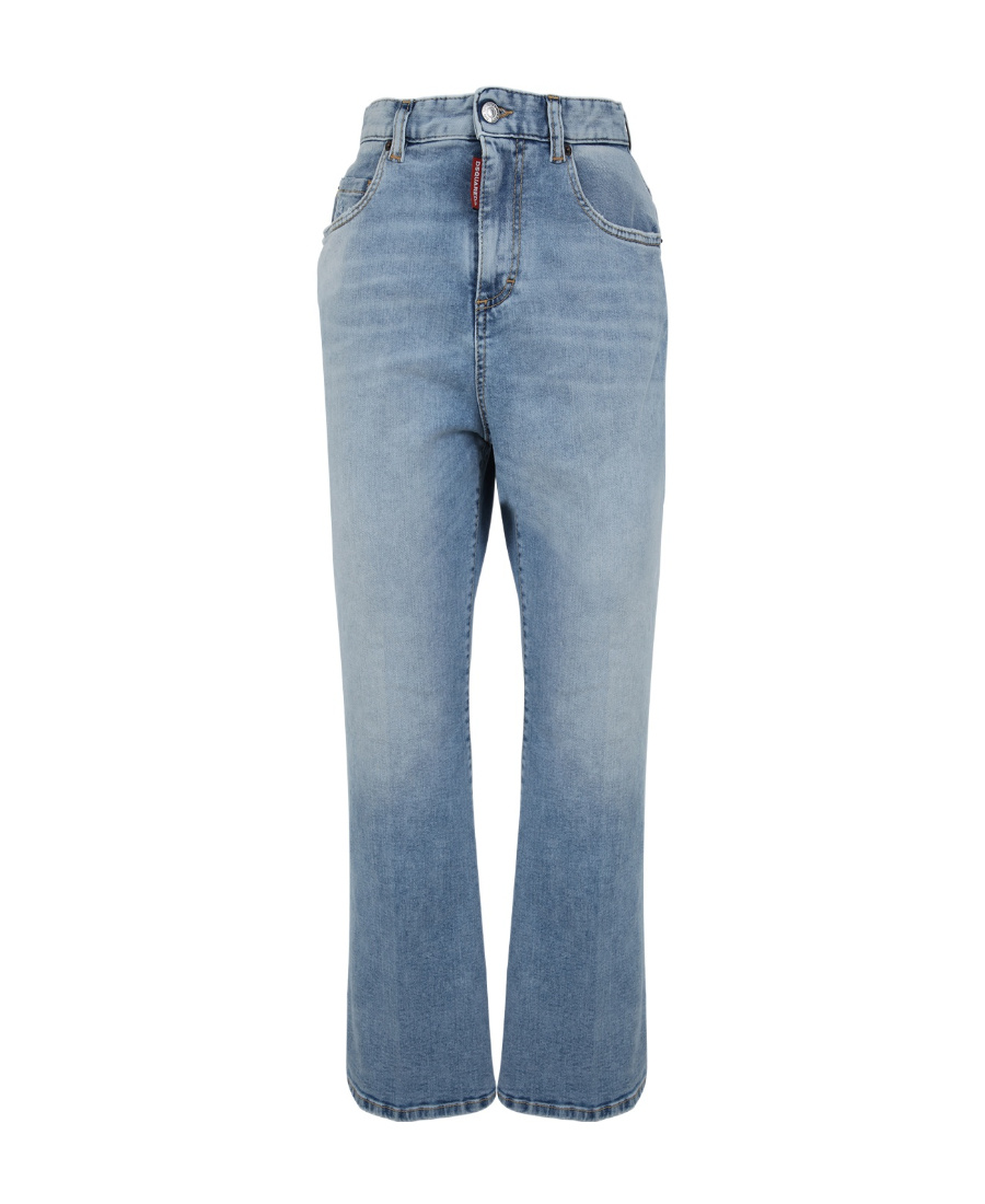 Dsquared2 Logo Jeans In Blue