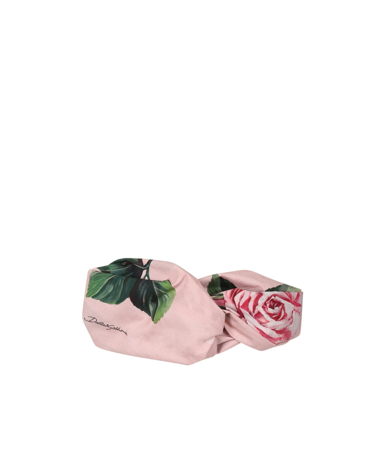 Dolce & Gabbana Flower Pattern Hair Band In Pink