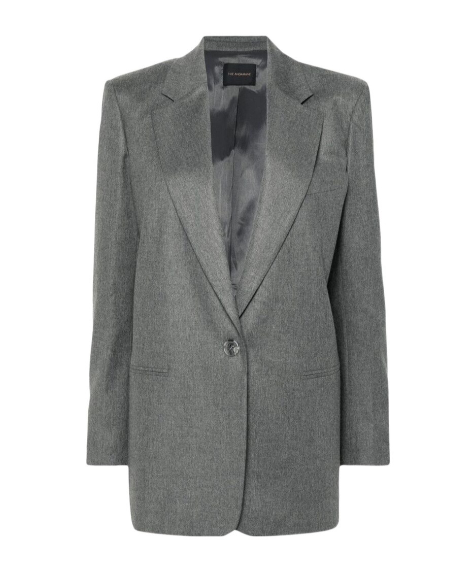 The Andamane Single-breasted Blazer In Gray