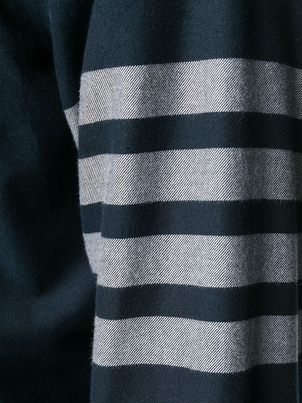 Thom Browne Flannel 4-bar Shirt In Blue