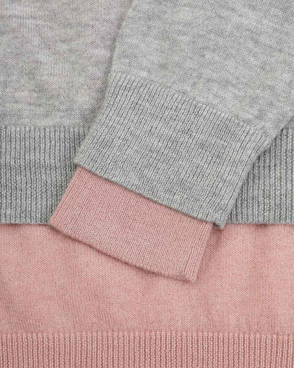 Max Mara Color Long-sleeved Pullover In Gray