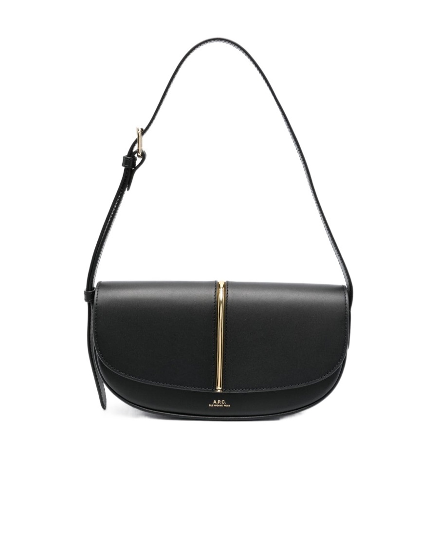 Apc Betty Leather Shoulder Bag In Black