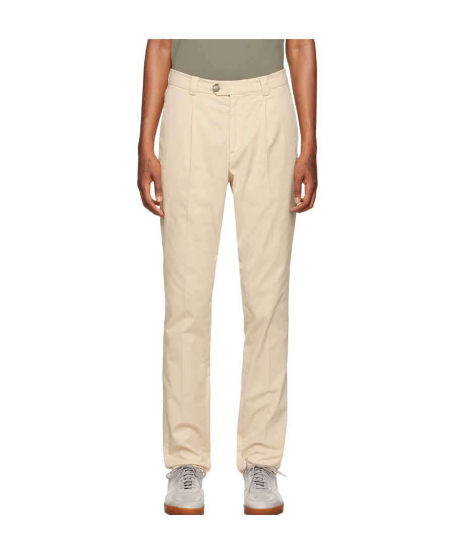 Brunello Cucinelli Tapered-leg Trousers In Nude