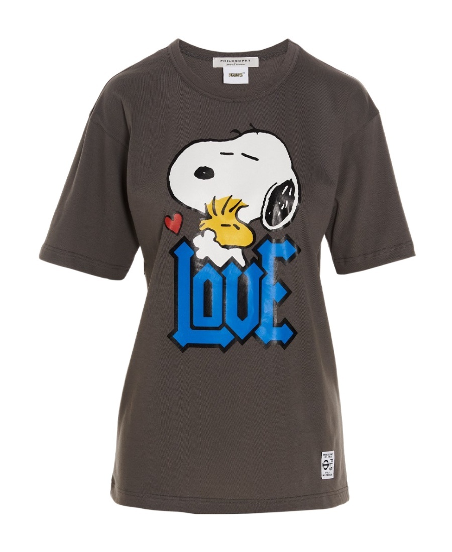 Philosophy Di Lorenzo Serafini Graphic-print Cotton T-shirt In Black