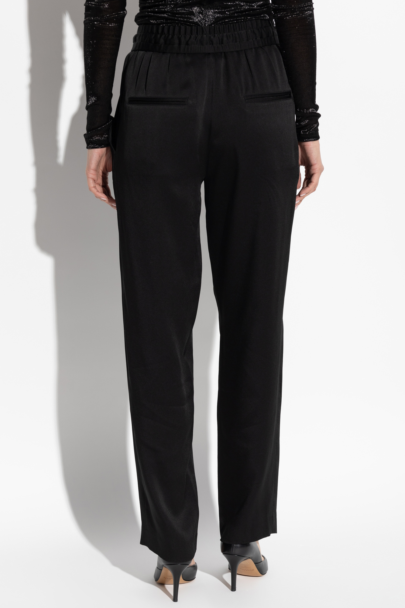 Isabel Marant Kendry Drawstring Trousers In Black