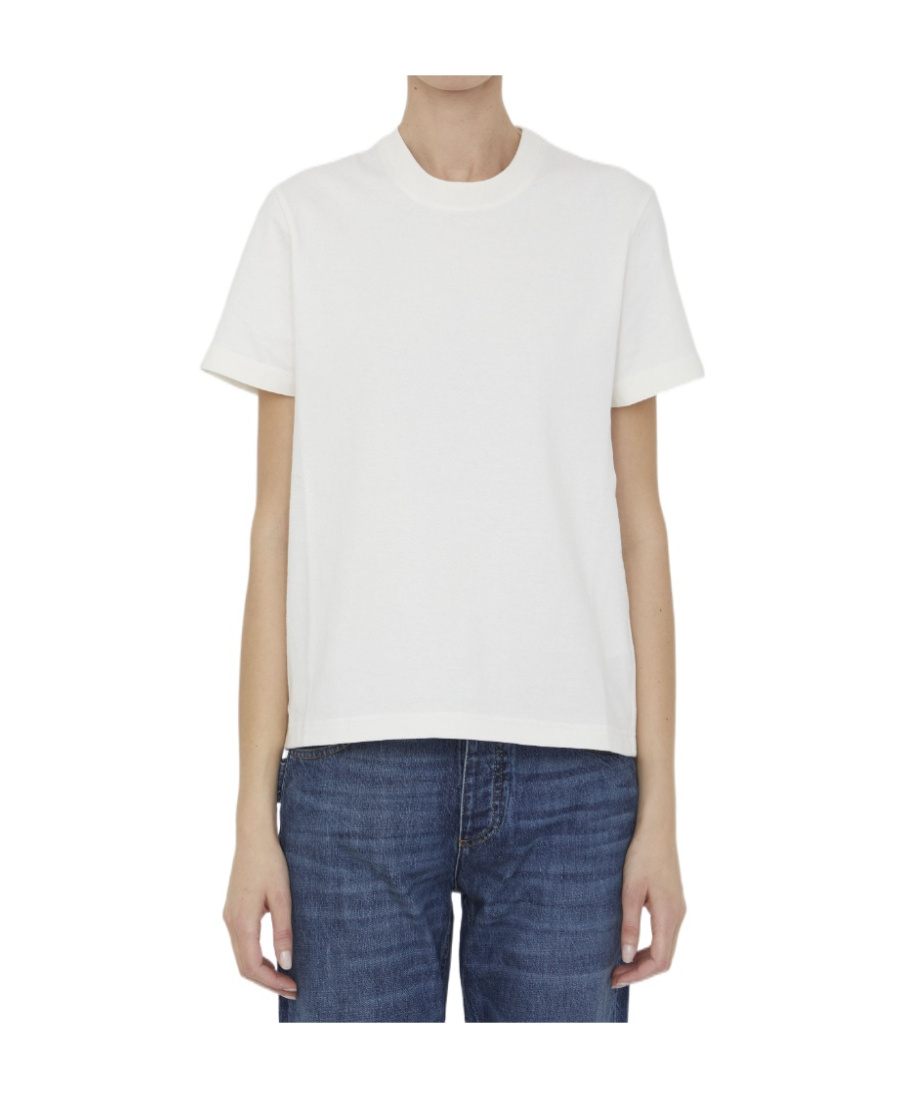 Bottega Veneta Short-sleeved T-shirt With Round Neck In White