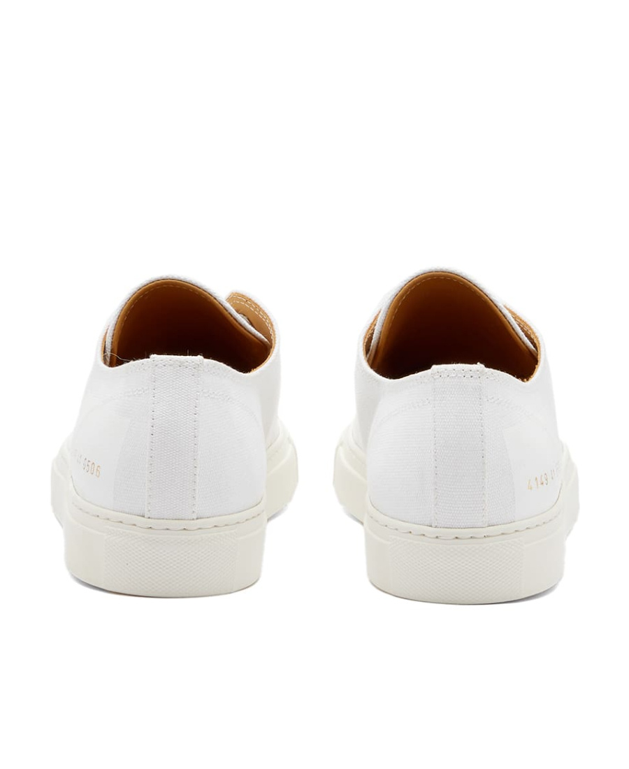 Common Projects Logo-lacing Low-cut Casual Sneakers In White