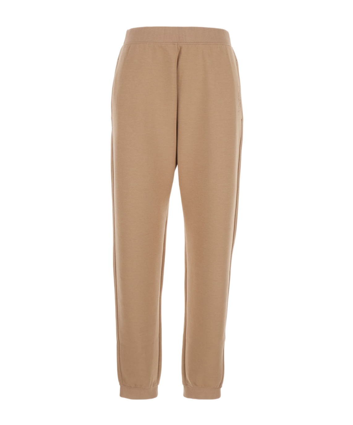 Max Mara Elastic Waist Track Pants In Brown