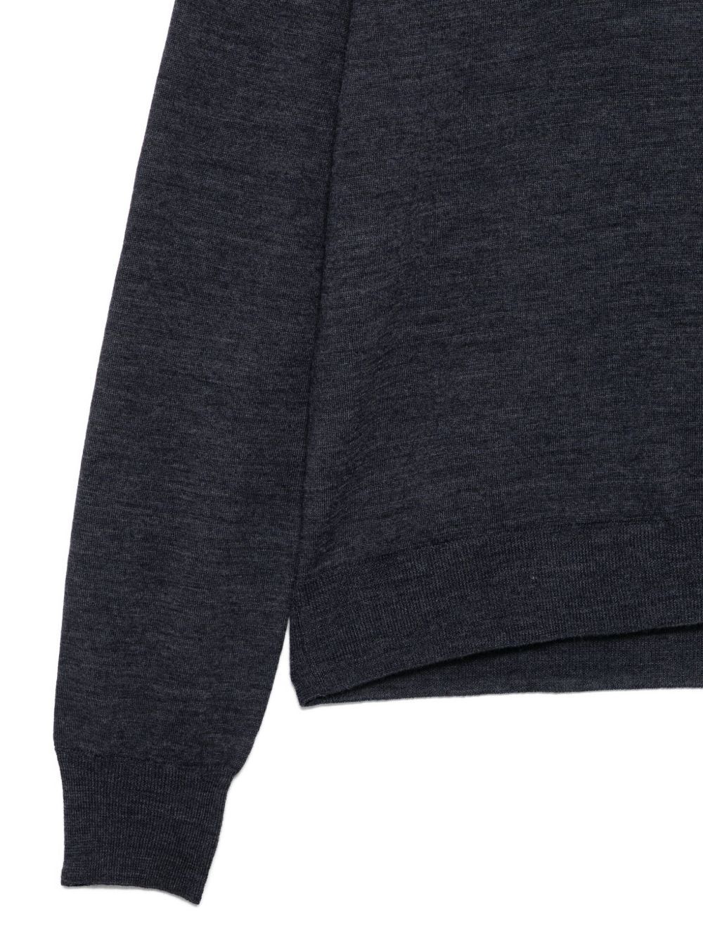Maison Margiela Turtleneck Wool Sweater In Gray