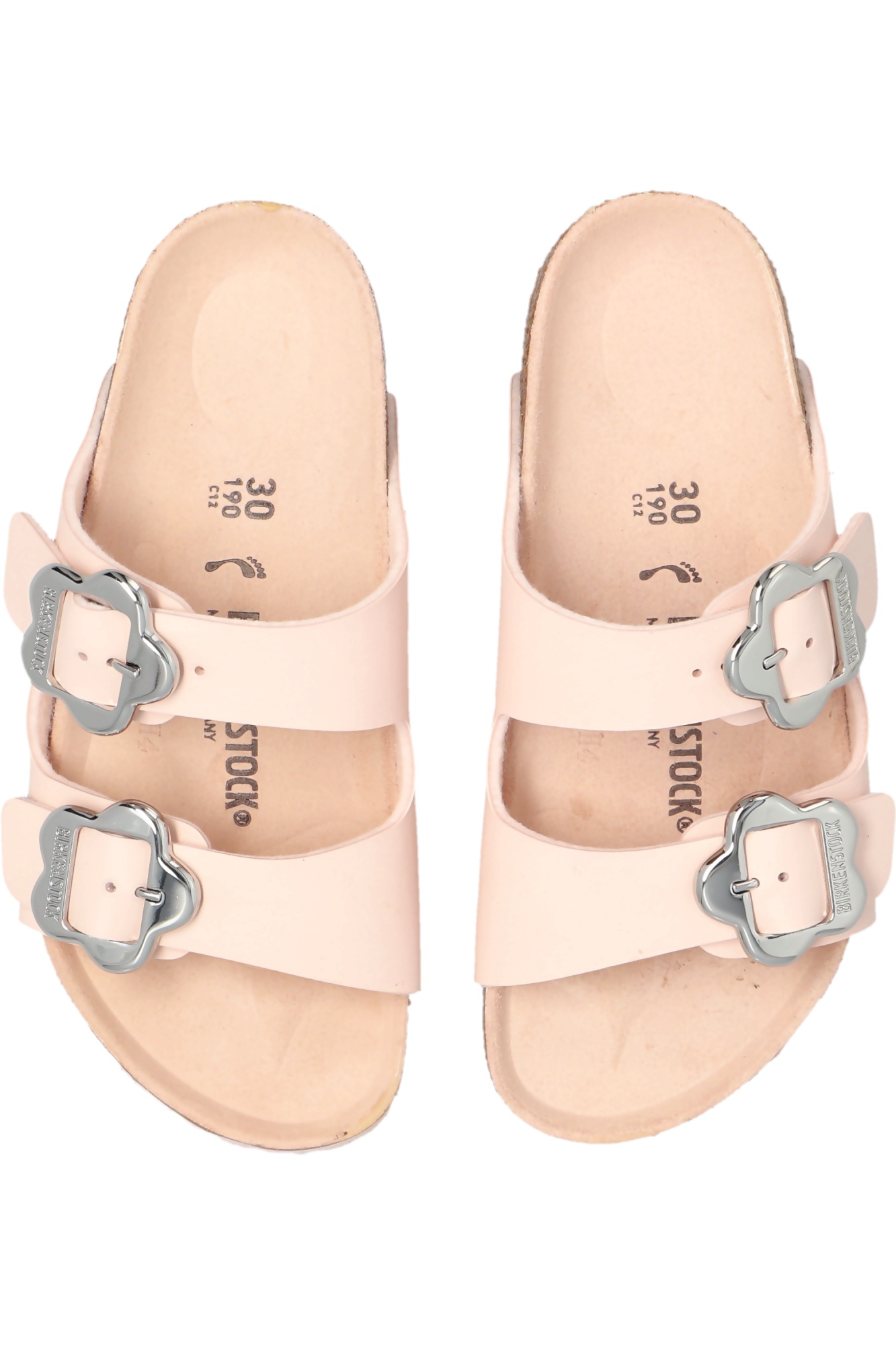 Birkenstock Round Toe Flat Sandals In Nude