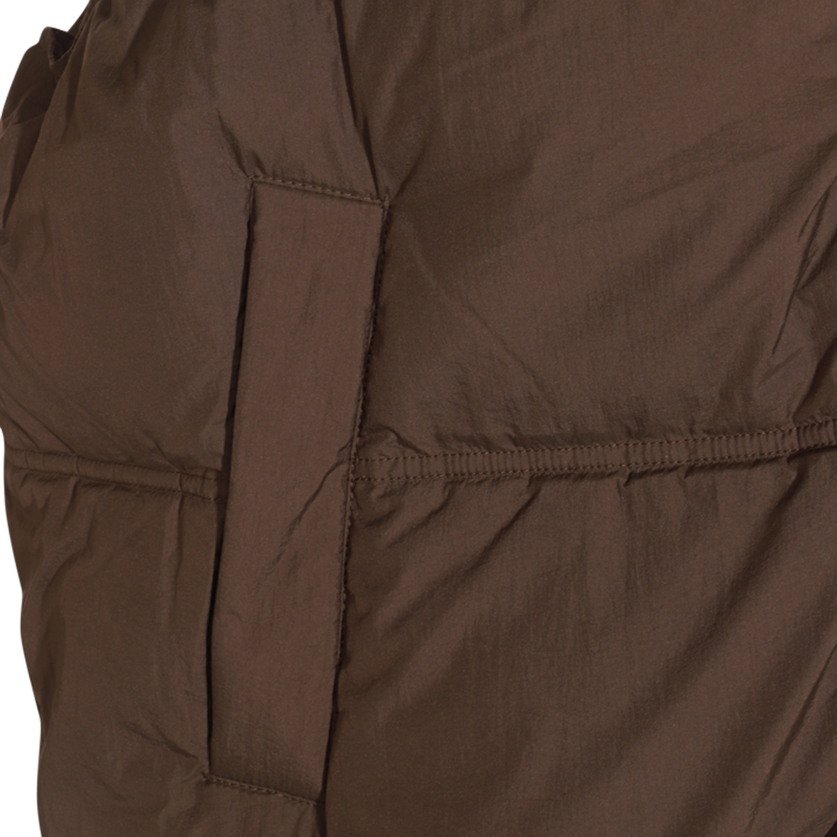 Ami Alexandre Mattiussi Ami Paris Monogram Patch Puffer Gilet In Brown