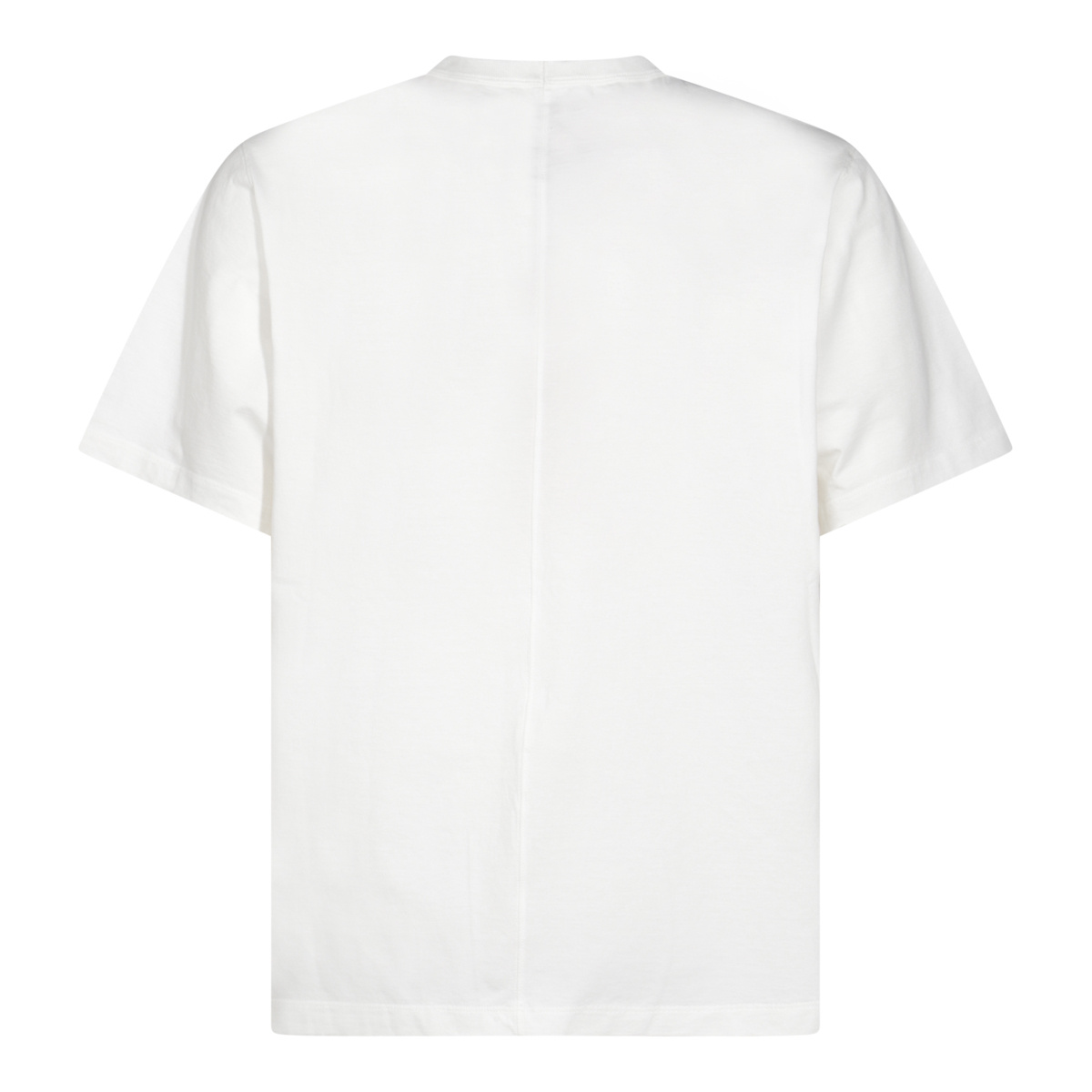 Rick Owens Open-necked Black Shirt In White