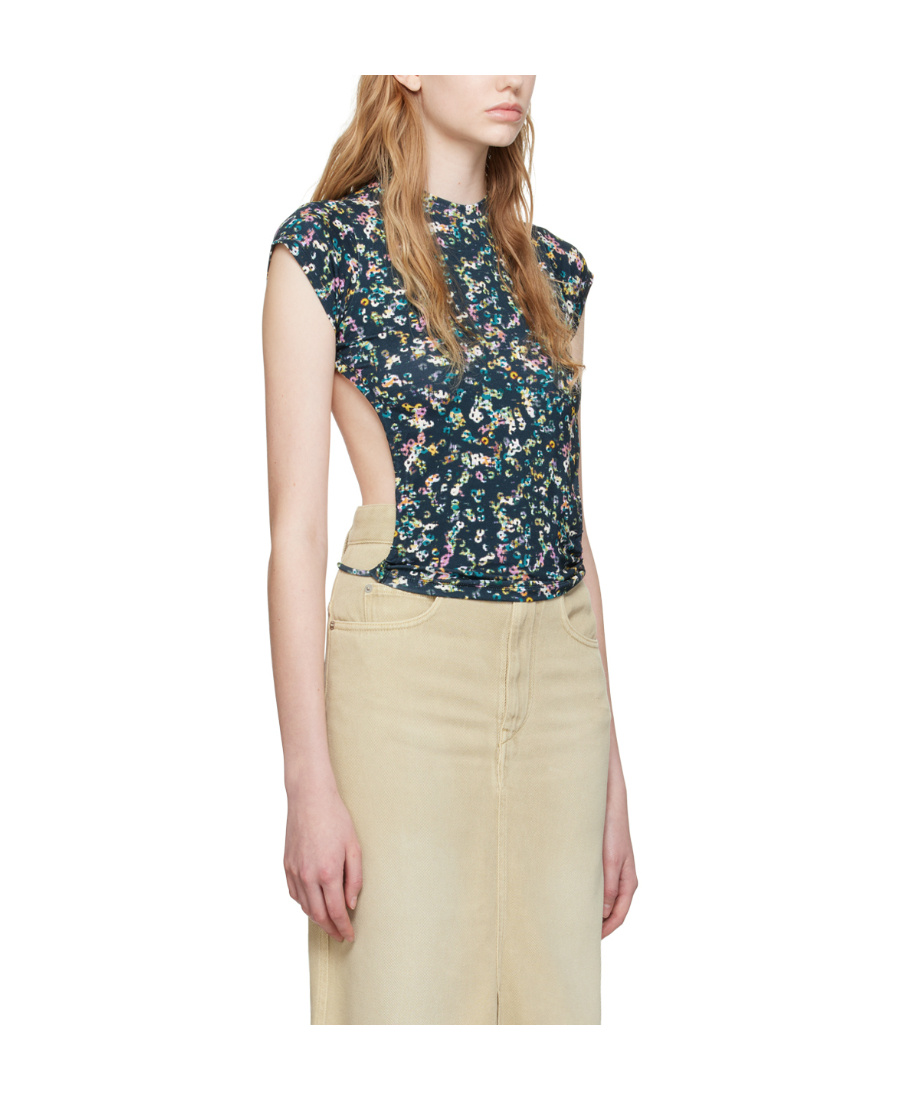 Isabel Marant Étoile Pattern Bare-back T-shirt In Nude