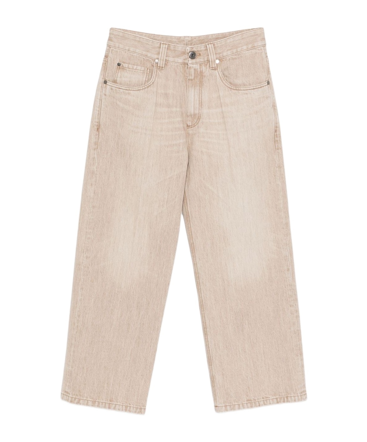 Brunello Cucinelli Straight-leg Jeans In Brown