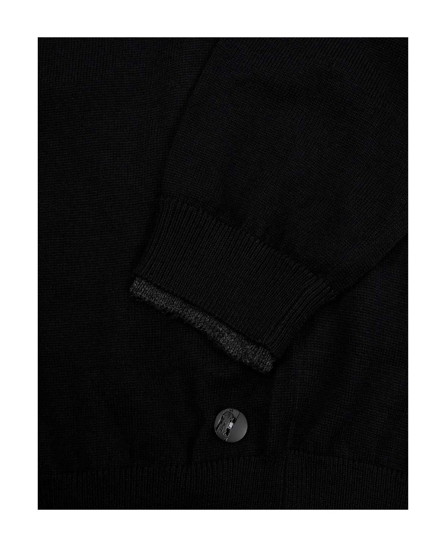 Karl Lagerfeld Long-sleeved Sweater In Black