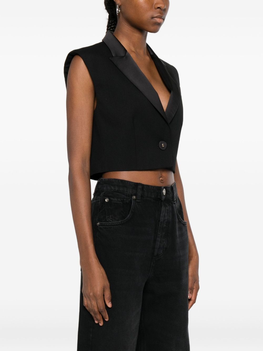 Twinset Single-button Jacket In Black