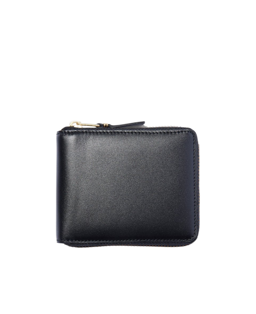 Comme Des Garçons Logo Wallet In Black