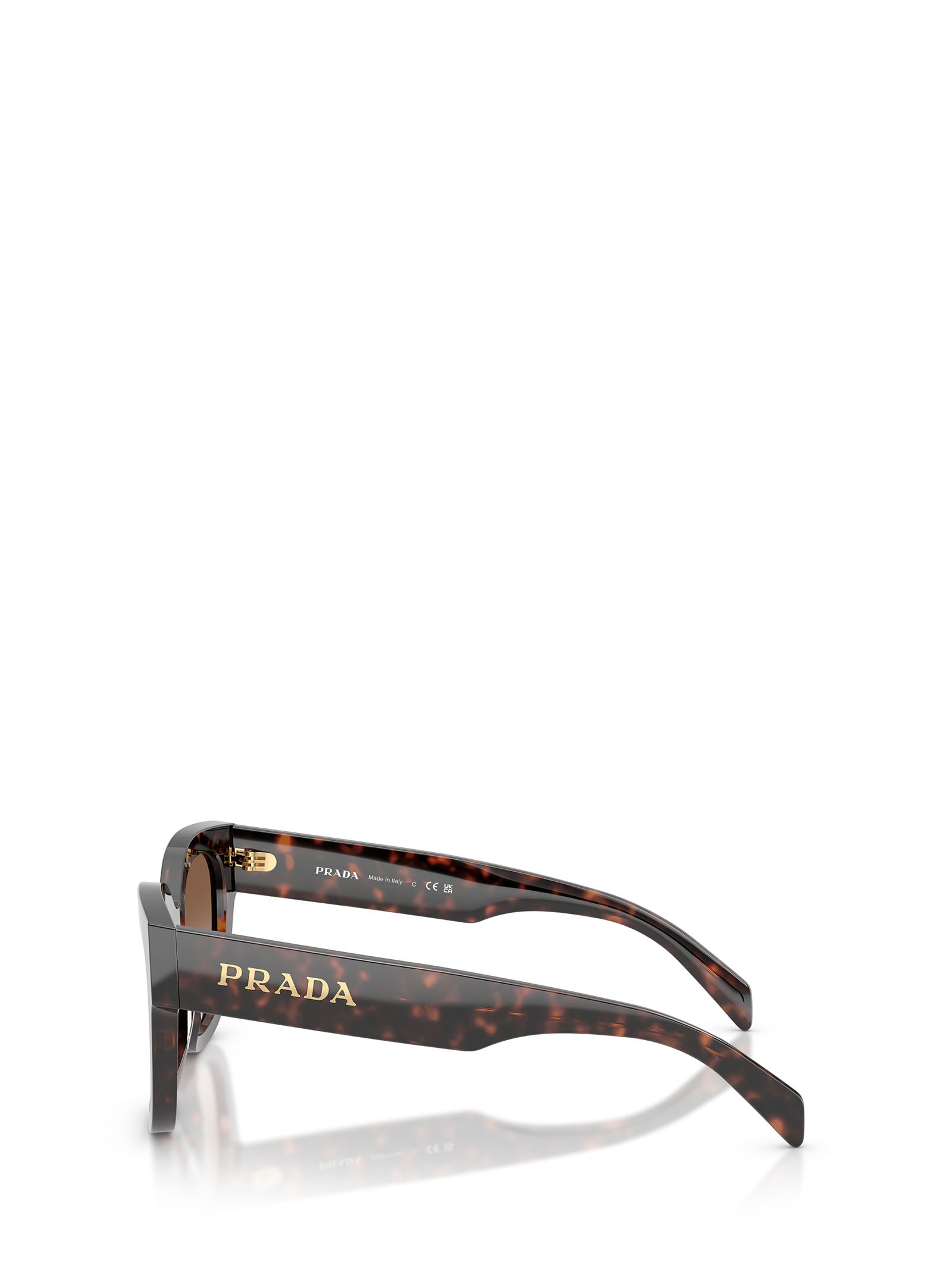 Prada Tortoiseshell Butterfly-frame Sunglasses In Brown